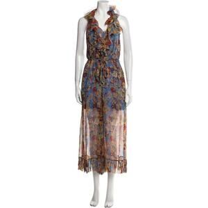 Zimmermann Silk Floral Print Jumpsuit Size 0